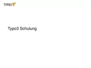 typo3 schulung