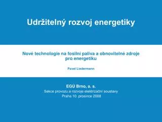 udr iteln rozvoj energetiky