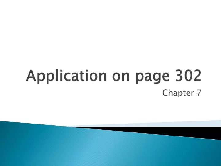application on page 302