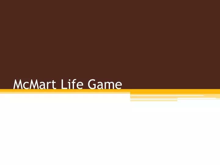 mcmart life game