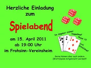herzliche einladung zum