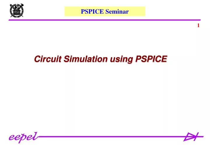circuit simulation using pspice