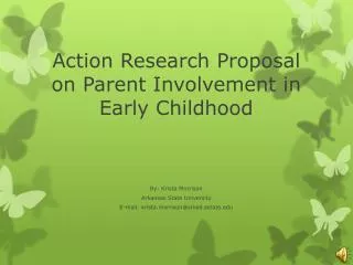 Action Research Proposal on Parent Involvement in Early Childhood