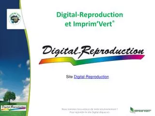 digital reproduction et imprim vert
