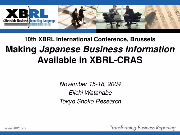 making japanese business information available in xbrl cras