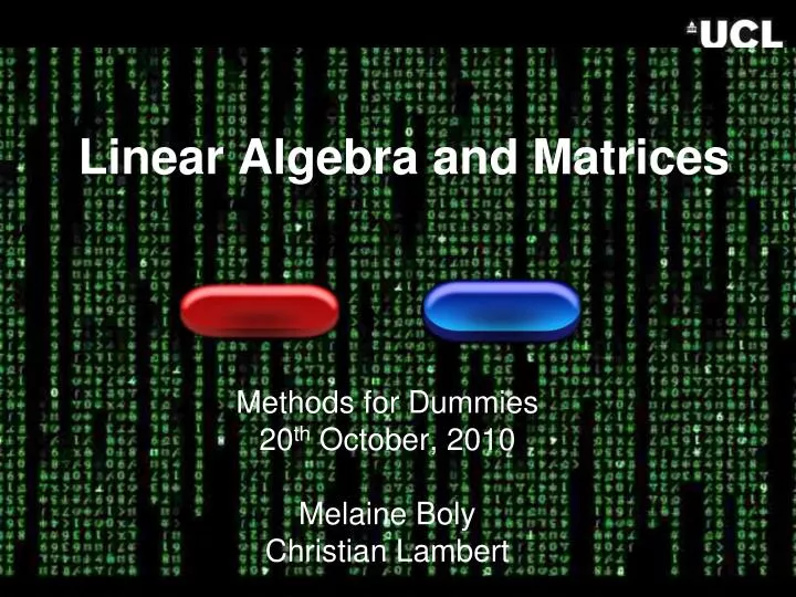 linear algebra and matrices