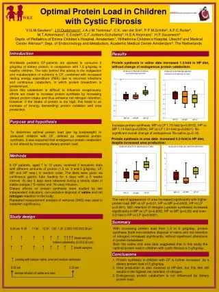 Optimal Protein Load in Children with Cystic Fibrosis