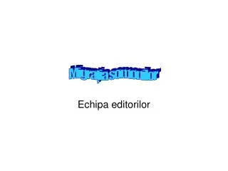 echipa editorilor