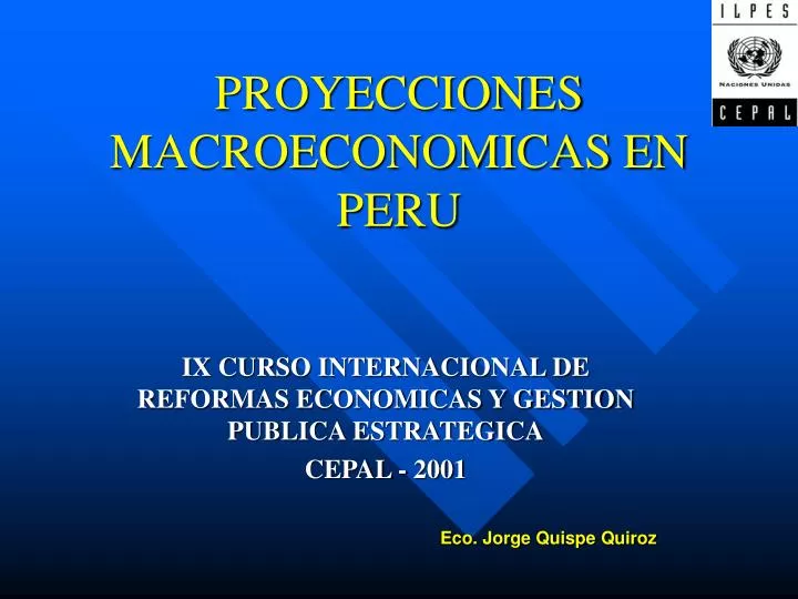 proyecciones macroeconomicas en peru