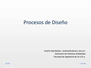 procesos de dise o
