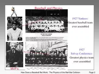Baseball and Physics