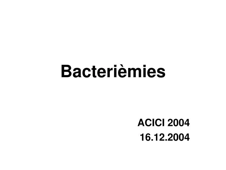 bacteri mies