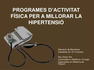 programes d activitat f sica per a millorar la hipertensi