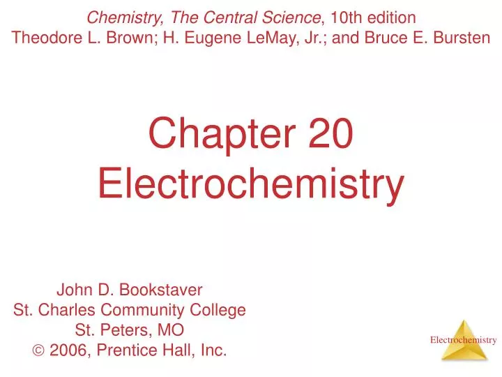 chapter 20 electrochemistry