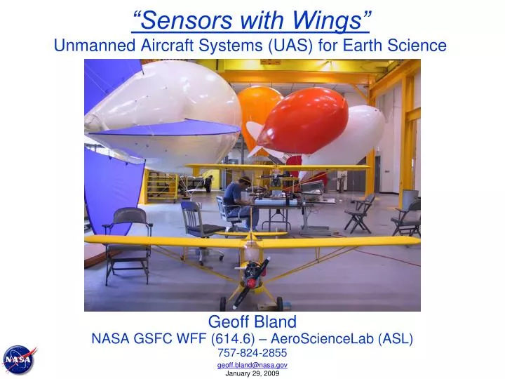 sensors with wings unmanned aircraft systems uas for earth science
