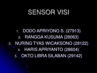 sensor visi