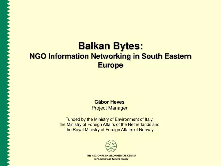 balkan bytes ngo information networking in south eastern europe