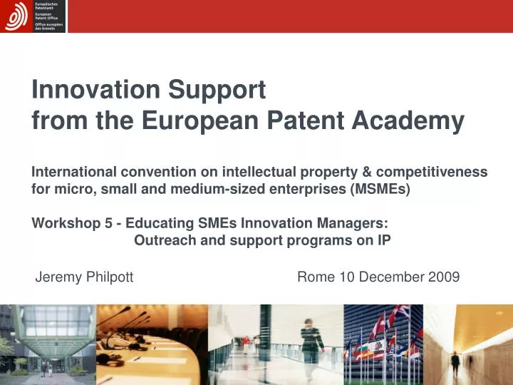 innovation support from the european patent academy