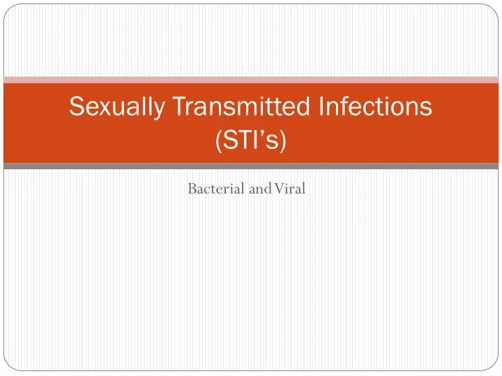 sexually transmitted infections sti s