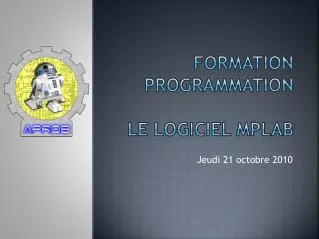 formation programmation le logiciel mplab