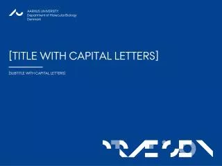 title with capital letters