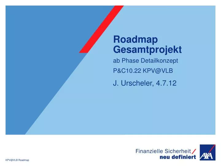 roadmap gesamtprojekt ab phase detailkonzept p c10 22 kpv@vlb