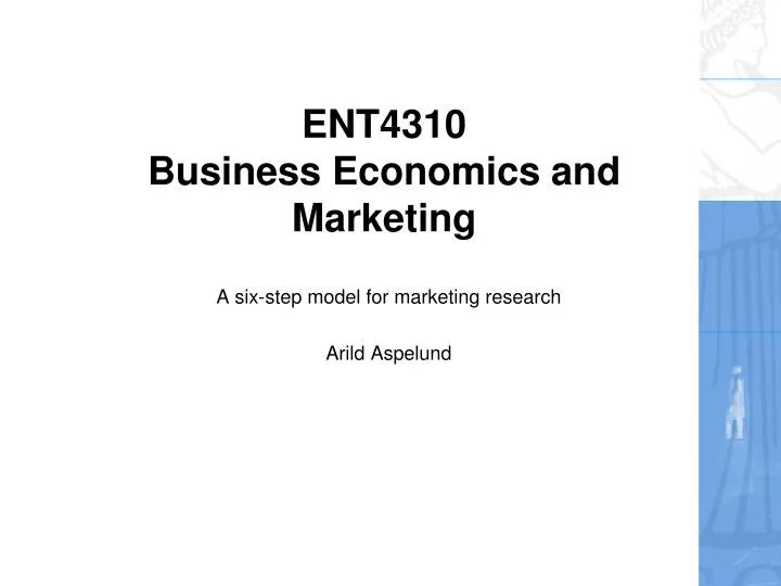 ent4310 business economics and marketing