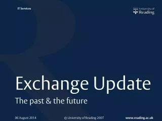 Exchange Update