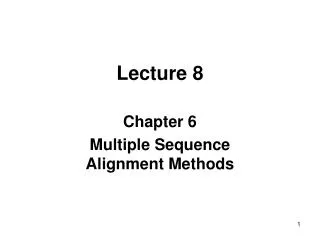 Lecture 8