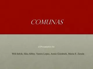 Comunas