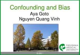 confounding and bias
