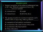 READING QUIZ - slide 1