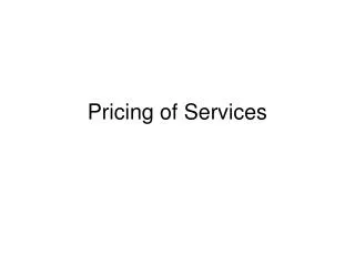 Pricing of Services