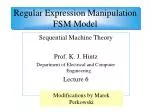 Regular Expression Manipulation FSM Model - slide 1