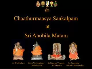 Chaathurmaasya Sankalpam