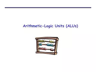 Arithmetic- Logic Units (ALUs)