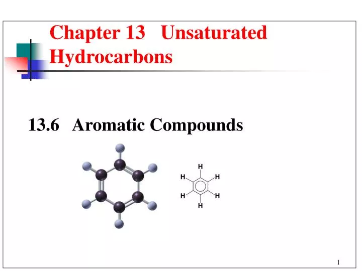 chapter 13 unsaturated hydrocarbons
