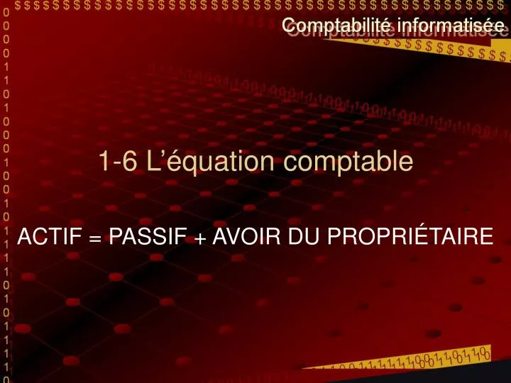 1 6 l quation comptable