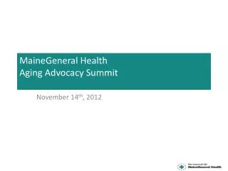 MaineGeneral Health Aging Advocacy Summit