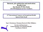 27 th International Congress on Occupational Health Iguassu Falls, Brazil