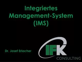 integriertes management system ims