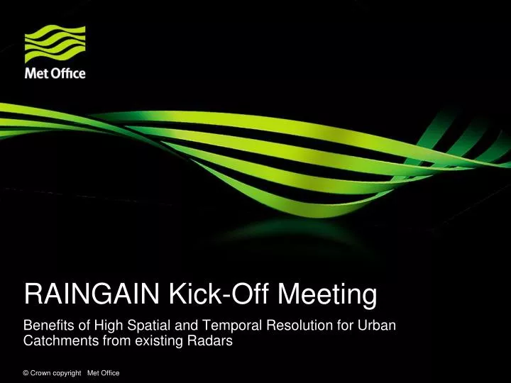 raingain kick off meeting