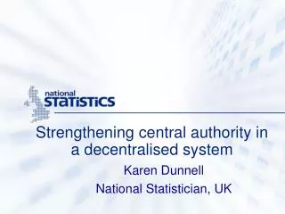 Strengthening central authority in a decentralised system