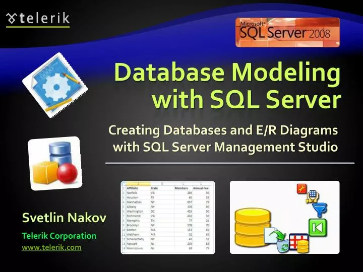 database modeling with sql server