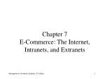 Chapter 7 E-Commerce: The Internet, Intranets, and Extranets - slide 1