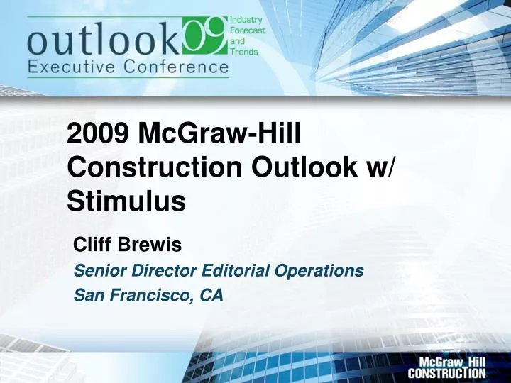 2009 mcgraw hill construction outlook w stimulus