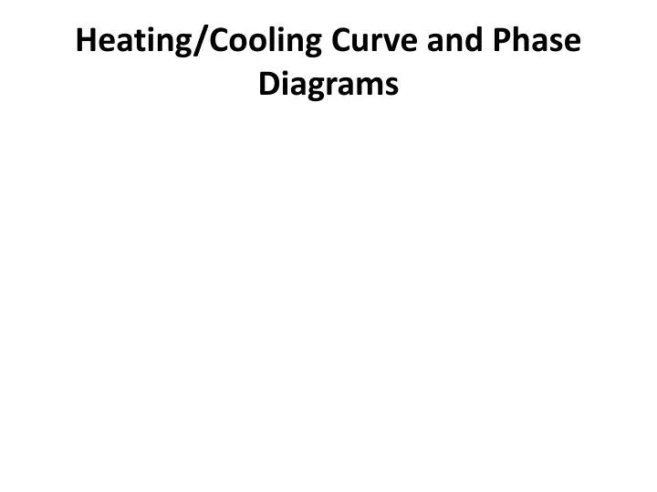 heating cooling curve and phase diagrams