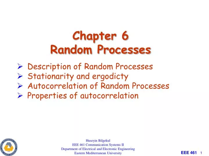 chapter 6 random processes