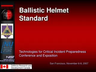 Ballistic Helmet Standard