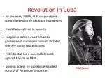 Revolution in Cuba